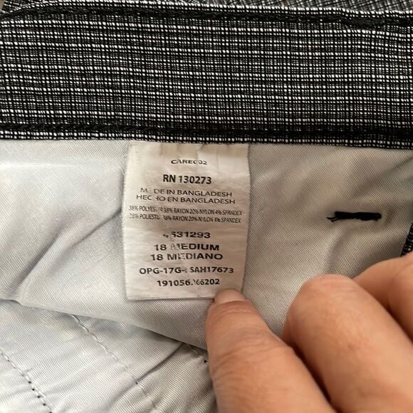 Lee All Day Pant Straight Leg Gray Glenplaid Pants Size 18 Medium - Picture 10 of 16